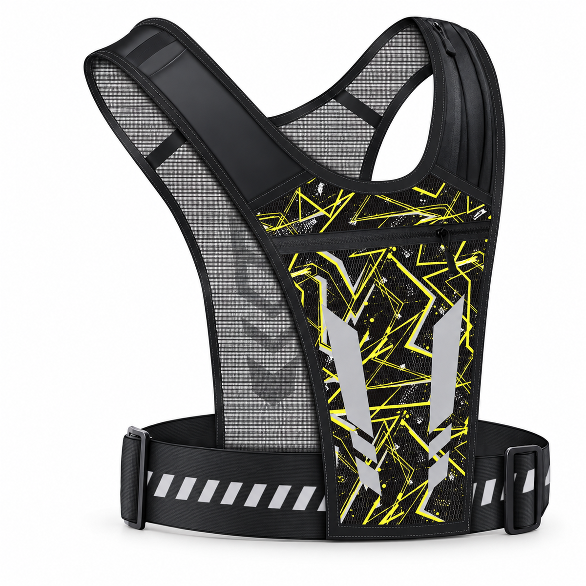 Chaleco reflectante para correr manos libres